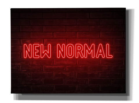 Image of 'New Normal In Neon Red' by Epic Portfolio, Canvas Wall Art