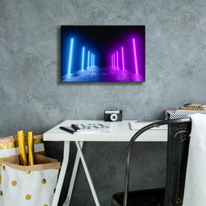 'Neon Runway' by Epic Portfolio, Canvas Wall Art,18 x 12