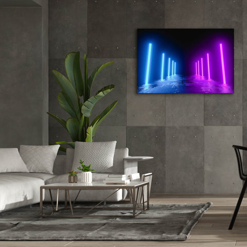 Image of 'Neon Runway' by Epic Portfolio, Canvas Wall Art,60 x 40