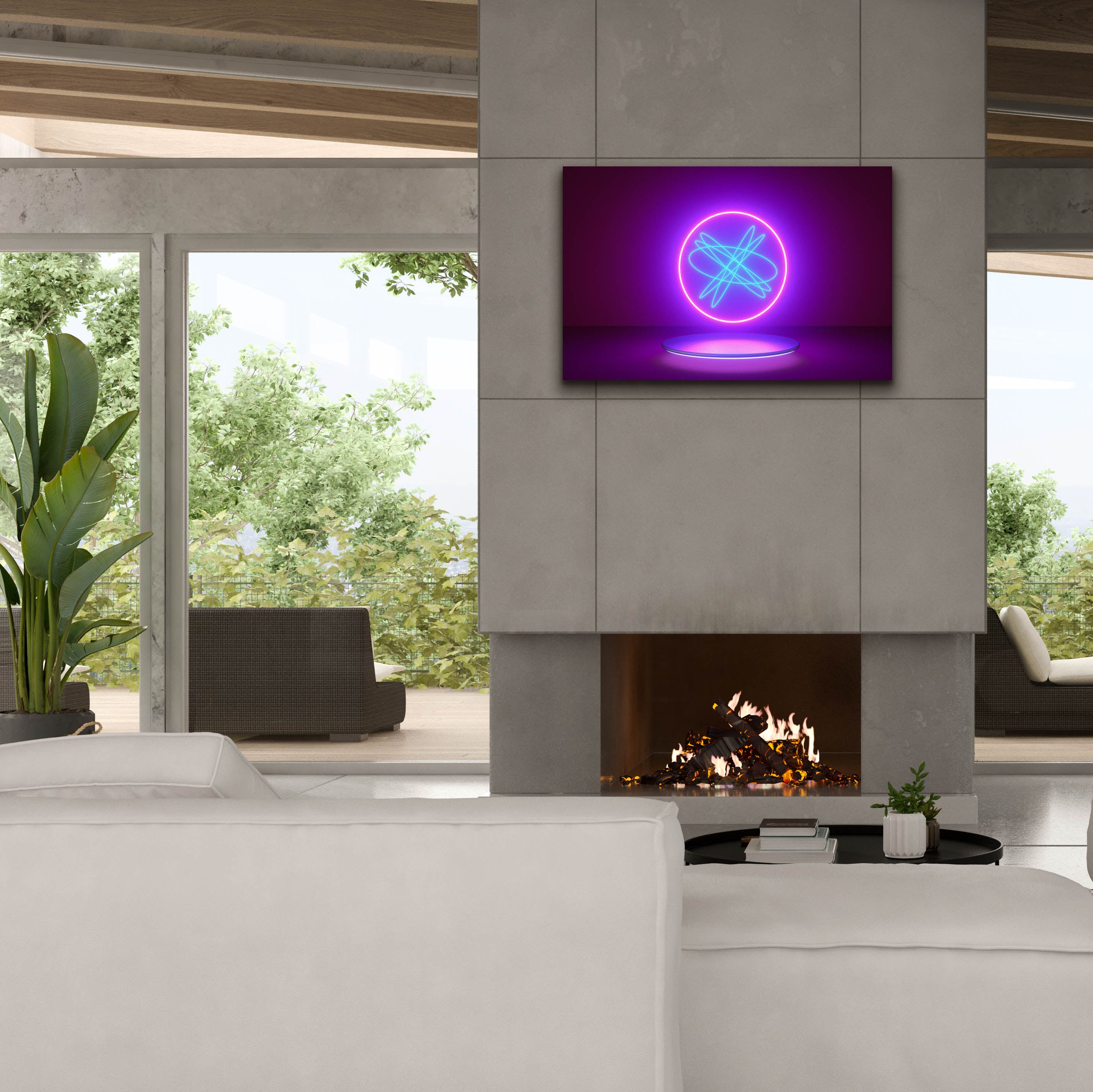 'Neon Reactor' by Epic Portfolio, Canvas Wall Art,40 x 26