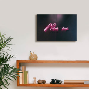 'Move Me In Neon Pink' by Epic Portfolio, Canvas Wall Art,18 x 12