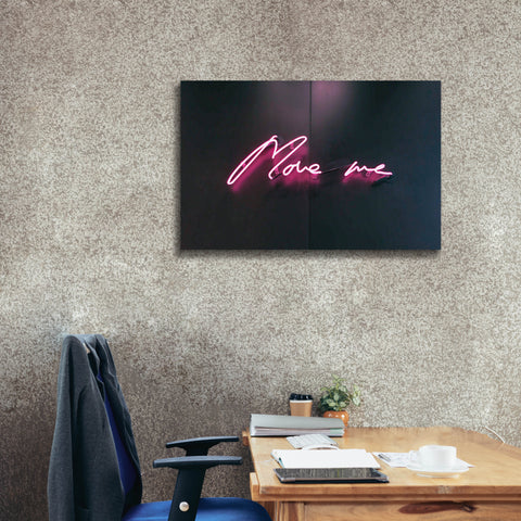 Image of 'Move Me In Neon Pink' by Epic Portfolio, Canvas Wall Art,40 x 26