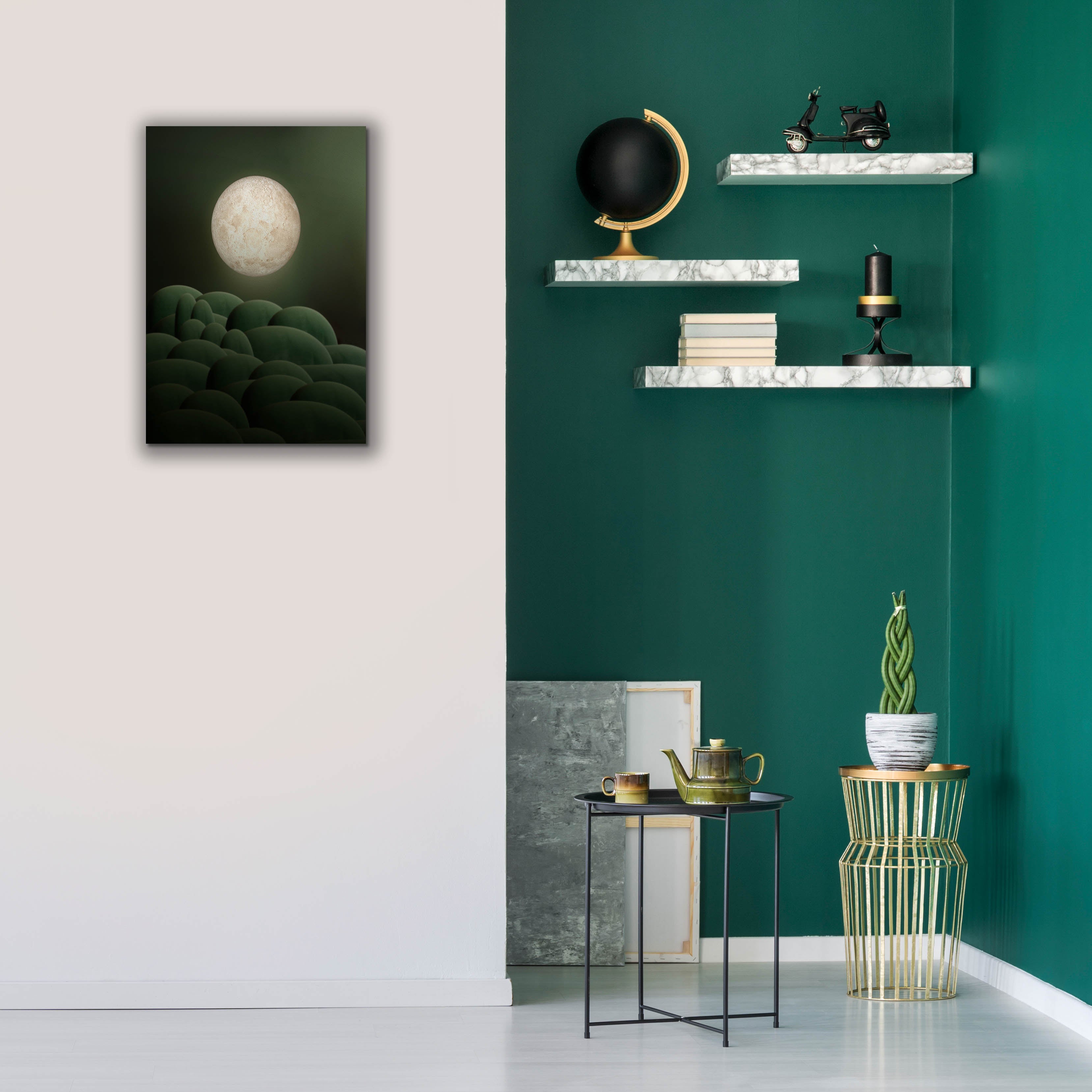 'Moon Mountain' by Epic Portfolio, Canvas Wall Art,18 x 26
