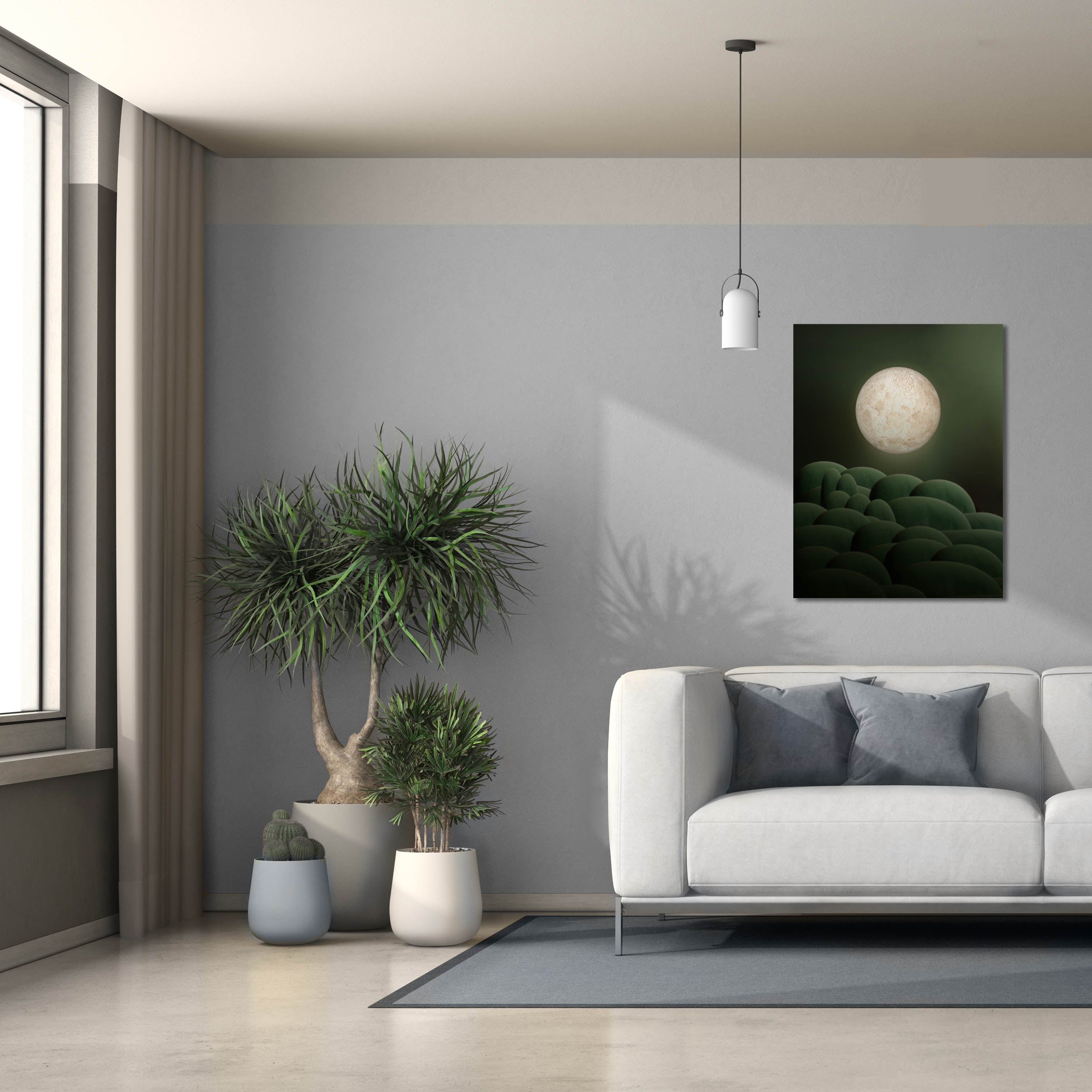 'Moon Mountain' by Epic Portfolio, Canvas Wall Art,26 x 34