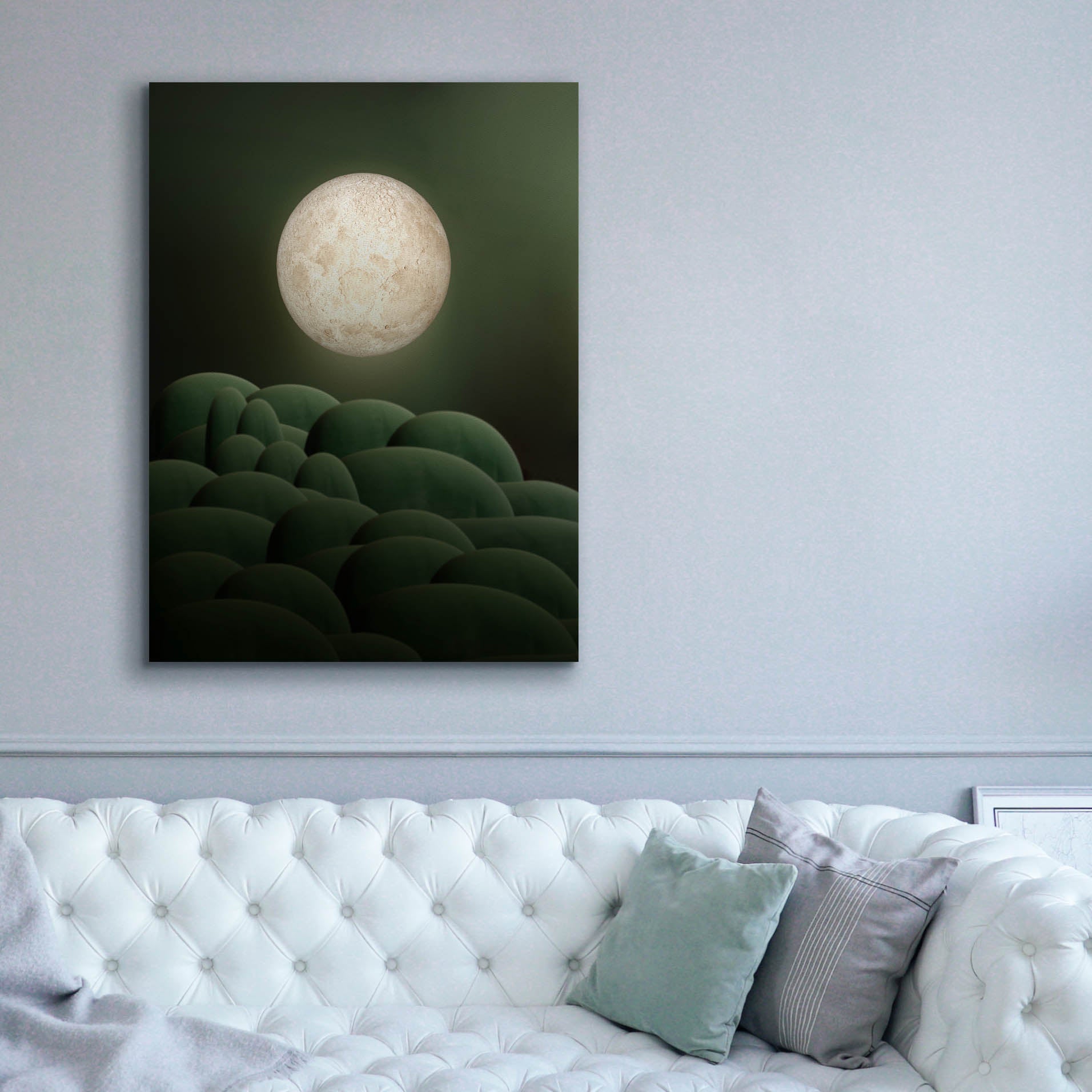 'Moon Mountain' by Epic Portfolio, Canvas Wall Art,40 x 54