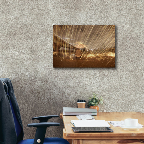 Image of 'Metallic Rain' by Epic Portfolio, Canvas Wall Art,26 x 18