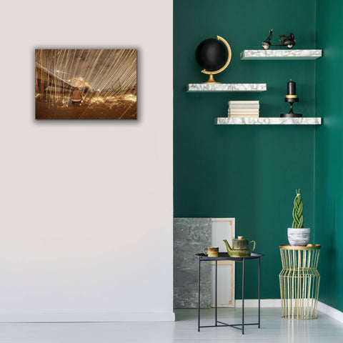 Image of 'Metallic Rain' by Epic Portfolio, Canvas Wall Art,26 x 18