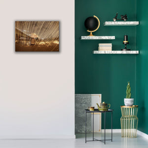 'Metallic Rain' by Epic Portfolio, Canvas Wall Art,26 x 18