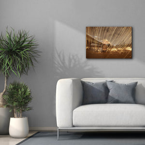 'Metallic Rain' by Epic Portfolio, Canvas Wall Art,26 x 18