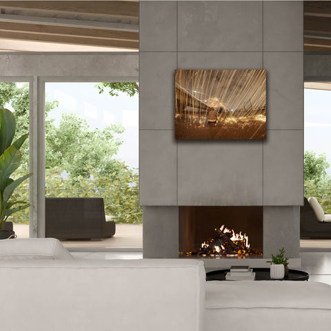 Image of 'Metallic Rain' by Epic Portfolio, Canvas Wall Art,34 x 26