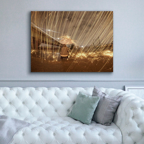 Image of 'Metallic Rain' by Epic Portfolio, Canvas Wall Art,54 x 40