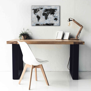 'Old World Map 2' by Britt Hallowell, Canvas Wall Art,26 x 18