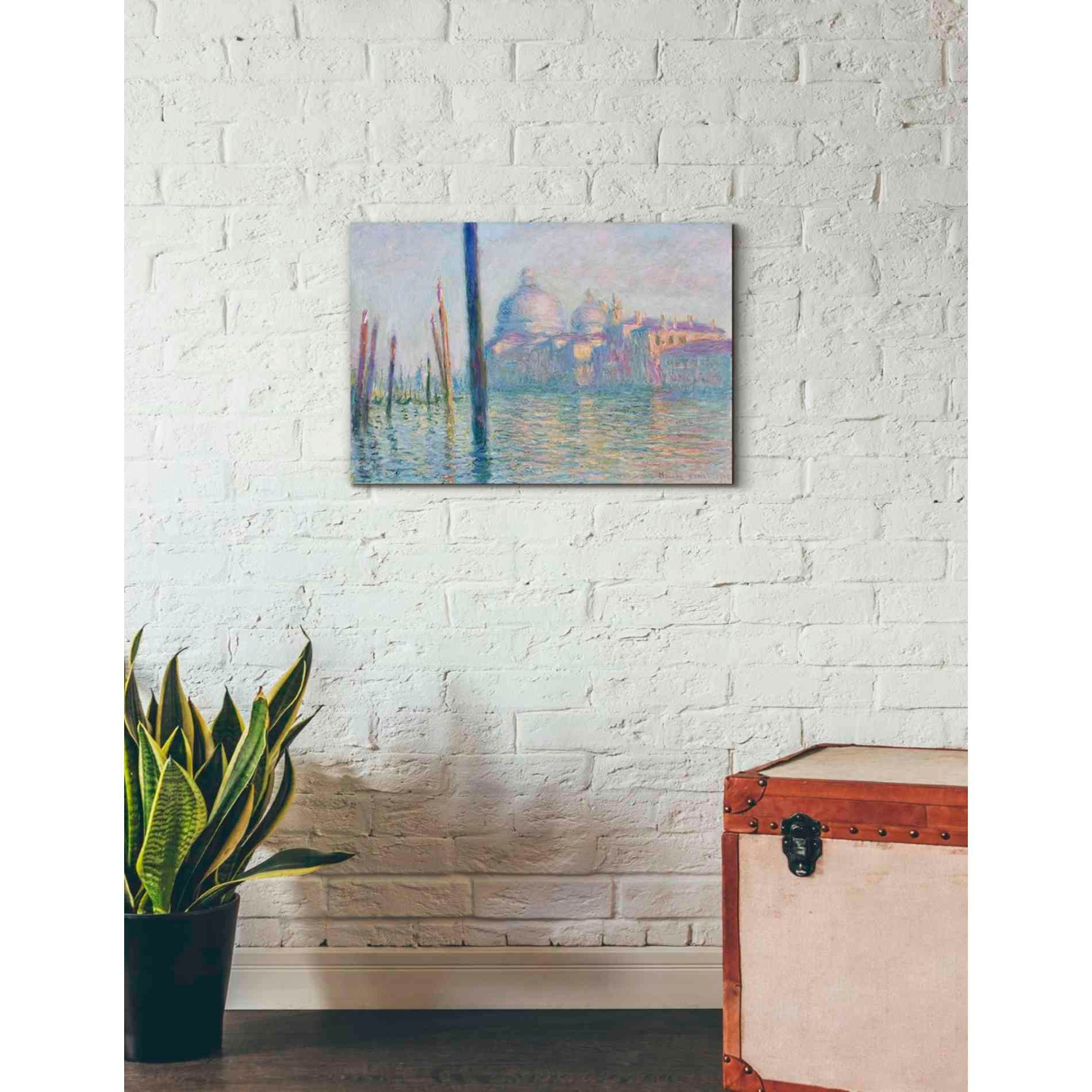 'Le Grand Canal' by Claude Monet, Canvas Wall Art,26 x 18
