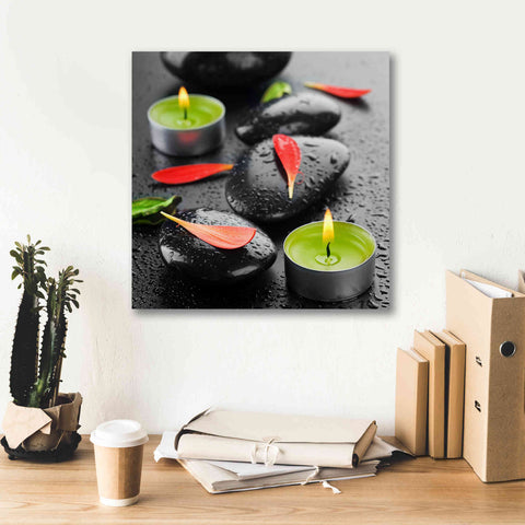 Image of 'Spa Rocks 4' Canvas Wall Art,18 x 18