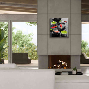 'Spa Rocks 4' Canvas Wall Art,26 x 26