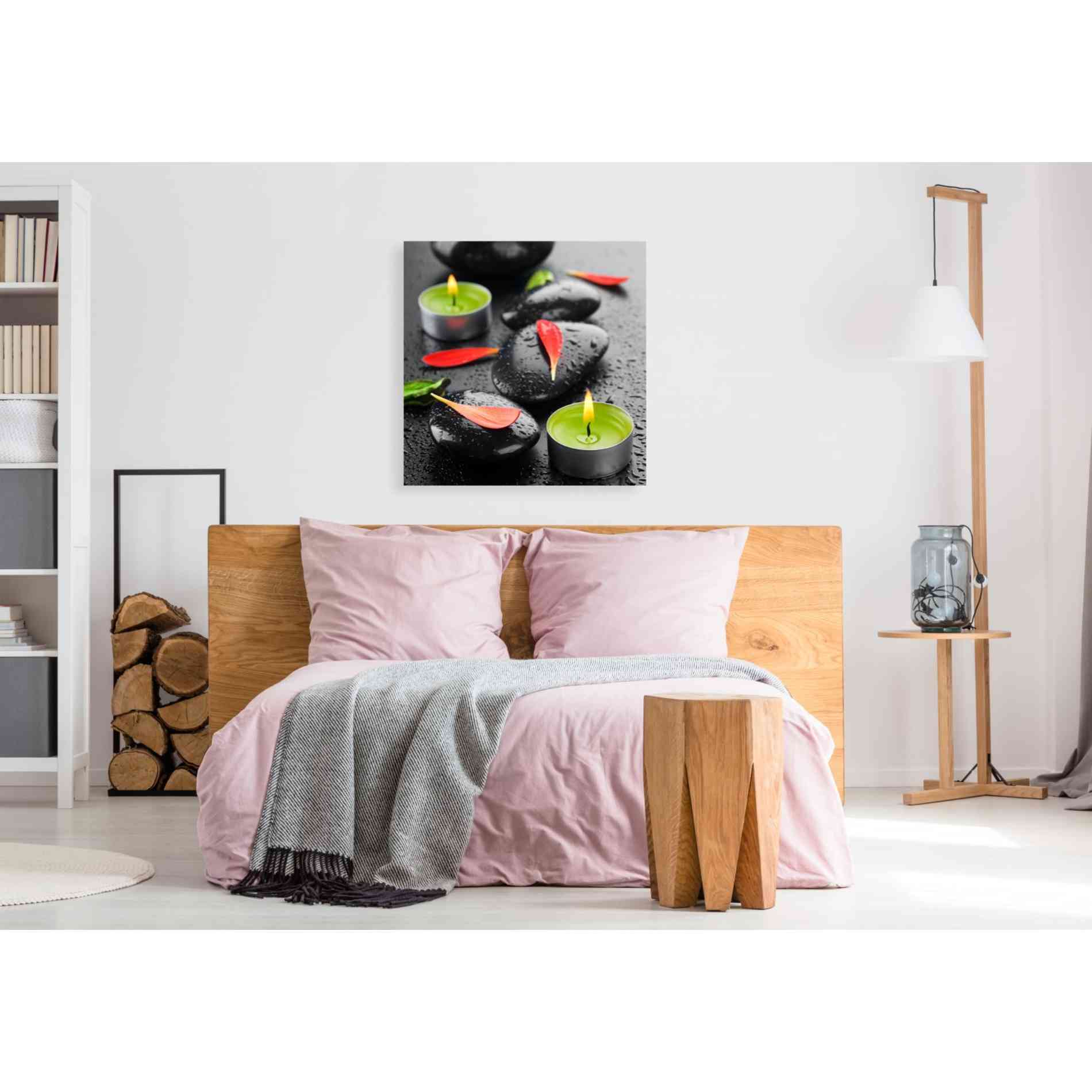 'Spa Rocks 4' Canvas Wall Art,37 x 37