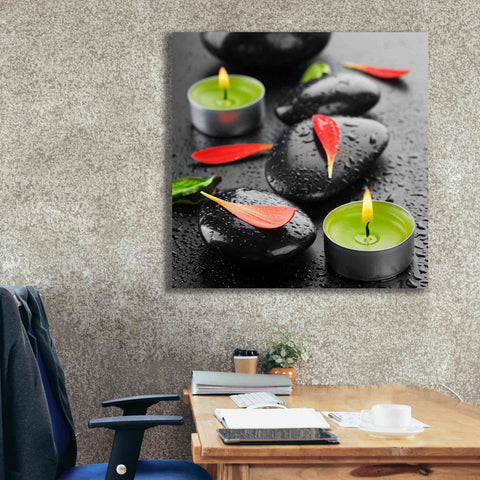 Image of 'Spa Rocks 4' Canvas Wall Art,37 x 37
