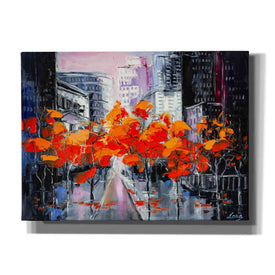 'City In A Foxy Clothes' by Lana Tikhonova Canvas Wall Art