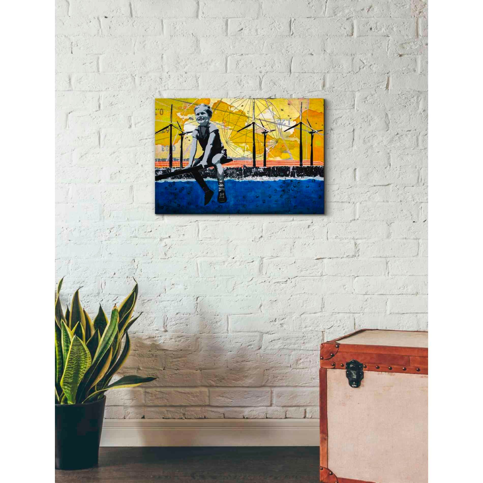 'BRIGHT I' by DB Waterman, Canvas Wall Art,26 x 18