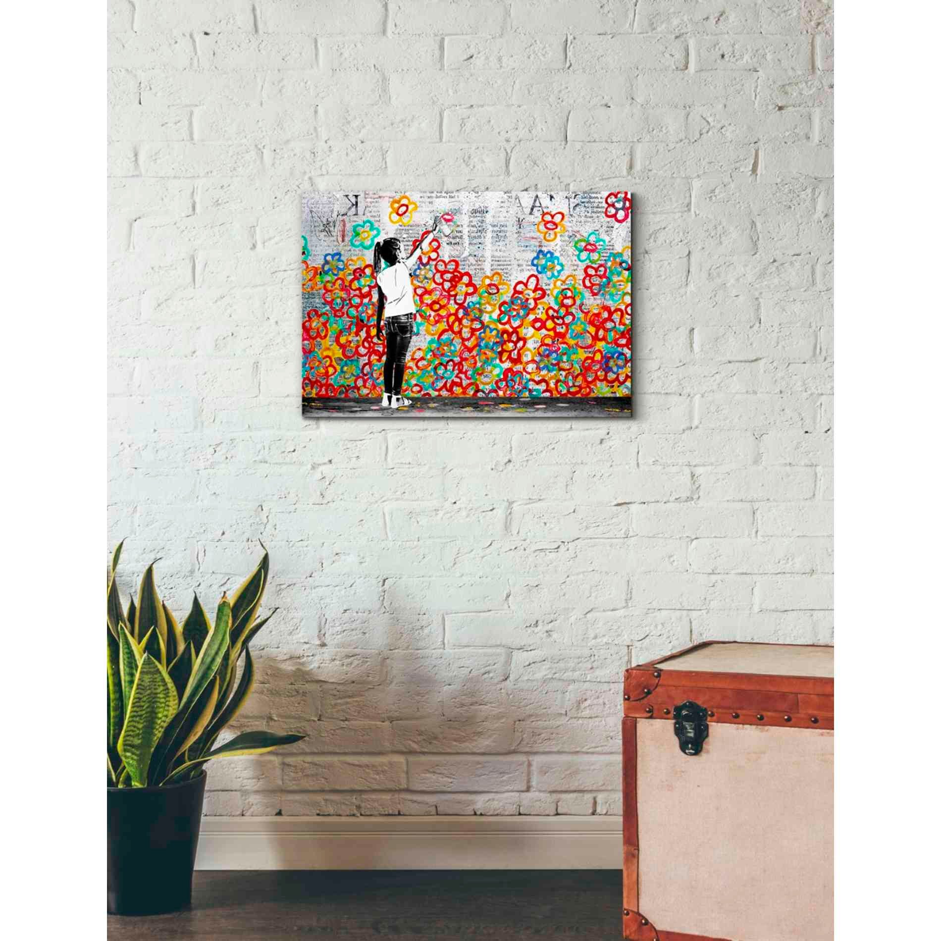 'FLOWER POWER' by DB Waterman, Giclee Canvas Wall Art