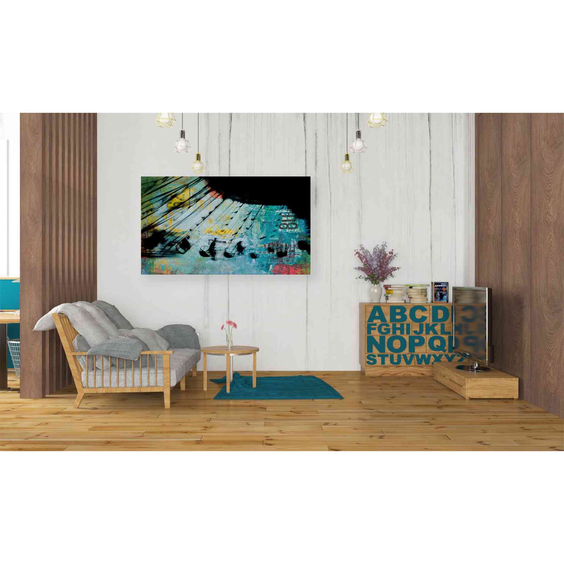 'MERRY GO ROUND' by DB Waterman, Giclee Canvas Wall Art