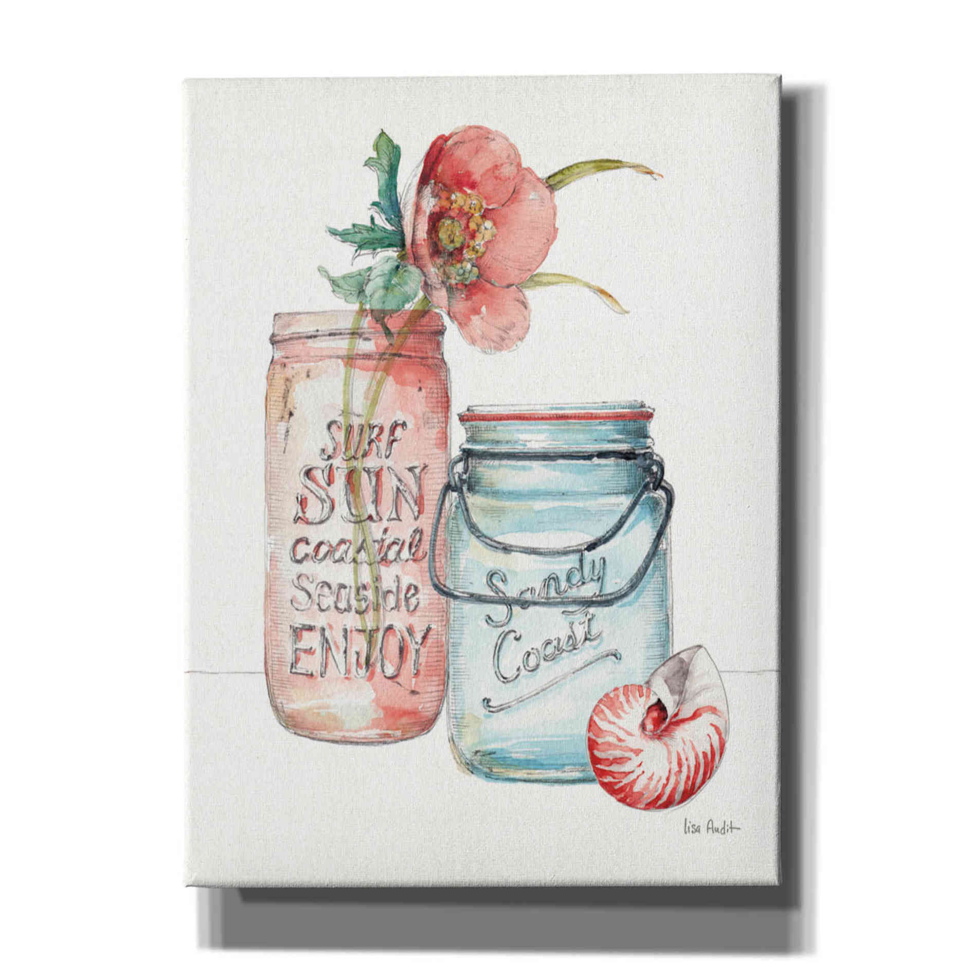 'Sea Finds II' by Lisa Audit, Canvas Wall Art