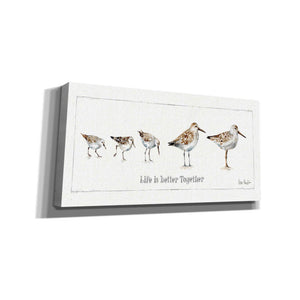 'Pebbles and Sandpipers I' by Lisa Audit, Canvas Wall Art