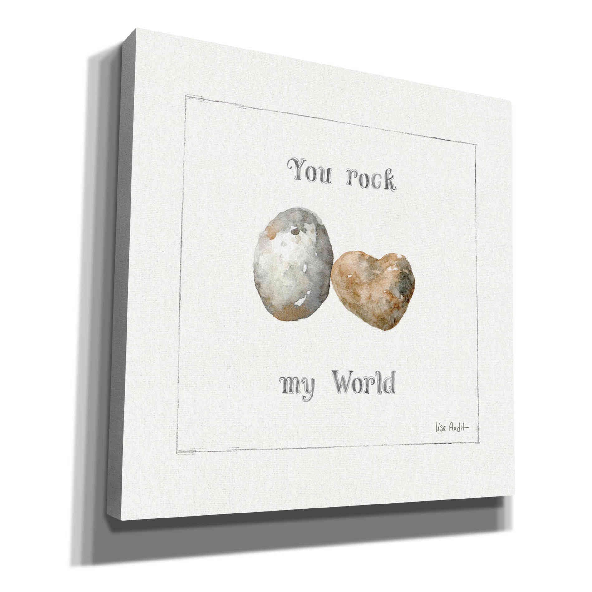 'Pebbles and Sandpipers V' by Lisa Audit, Canvas Wall Art