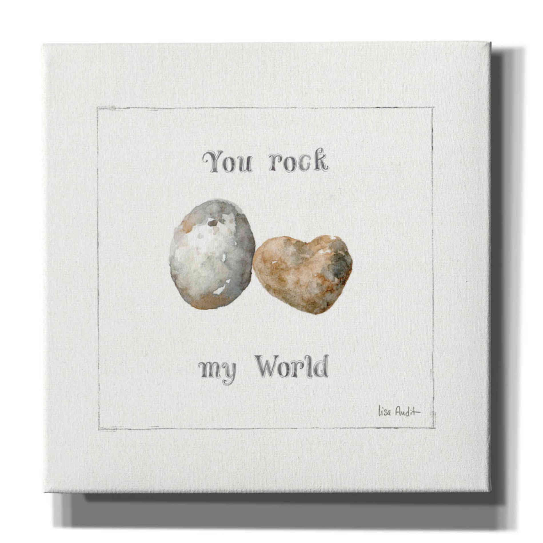 'Pebbles and Sandpipers V' by Lisa Audit, Canvas Wall Art
