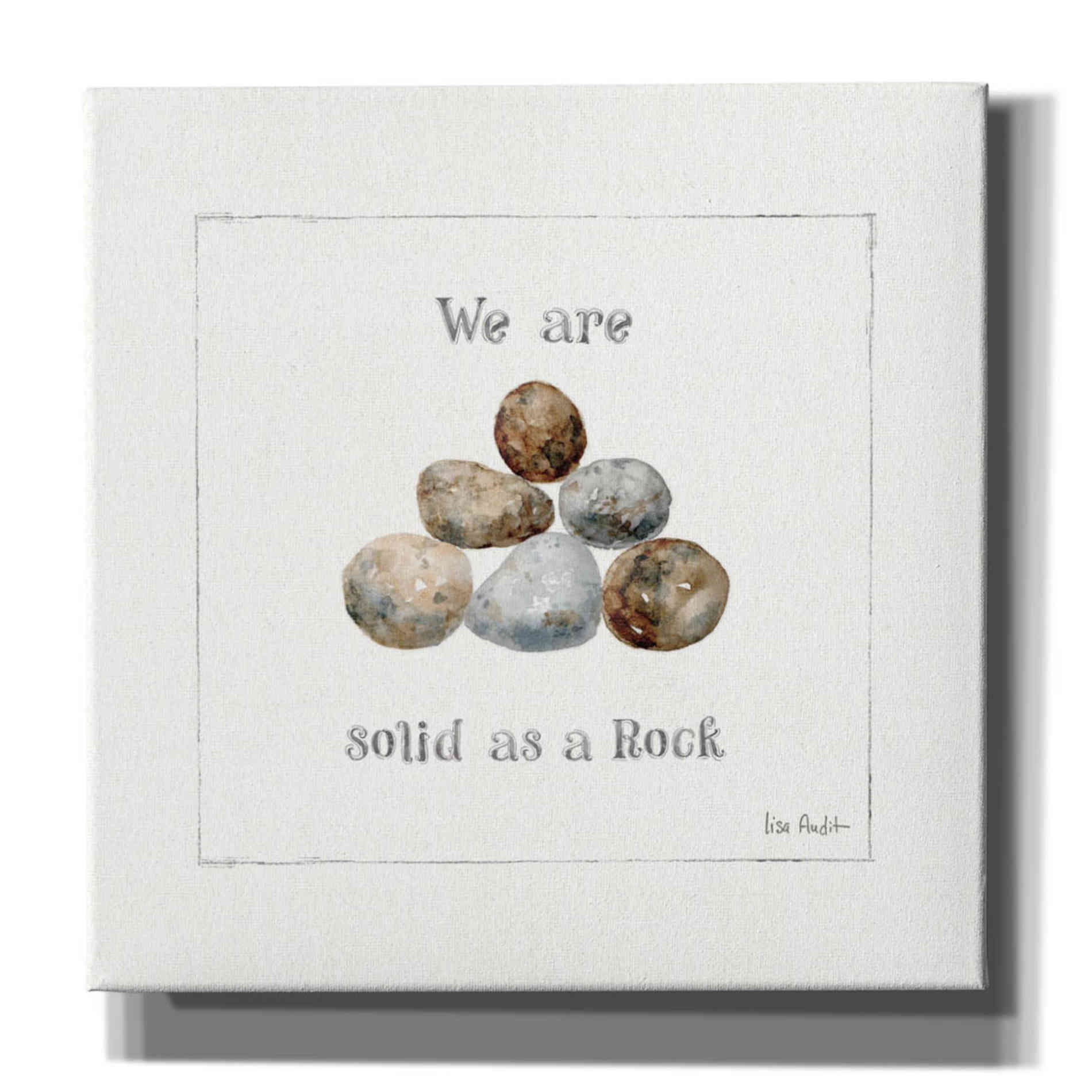 'Pebbles and Sandpipers VI' by Lisa Audit, Canvas Wall Art