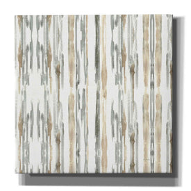 'Sand and Sea Gold Stripes' by Lisa Audit, Canvas Wall Art