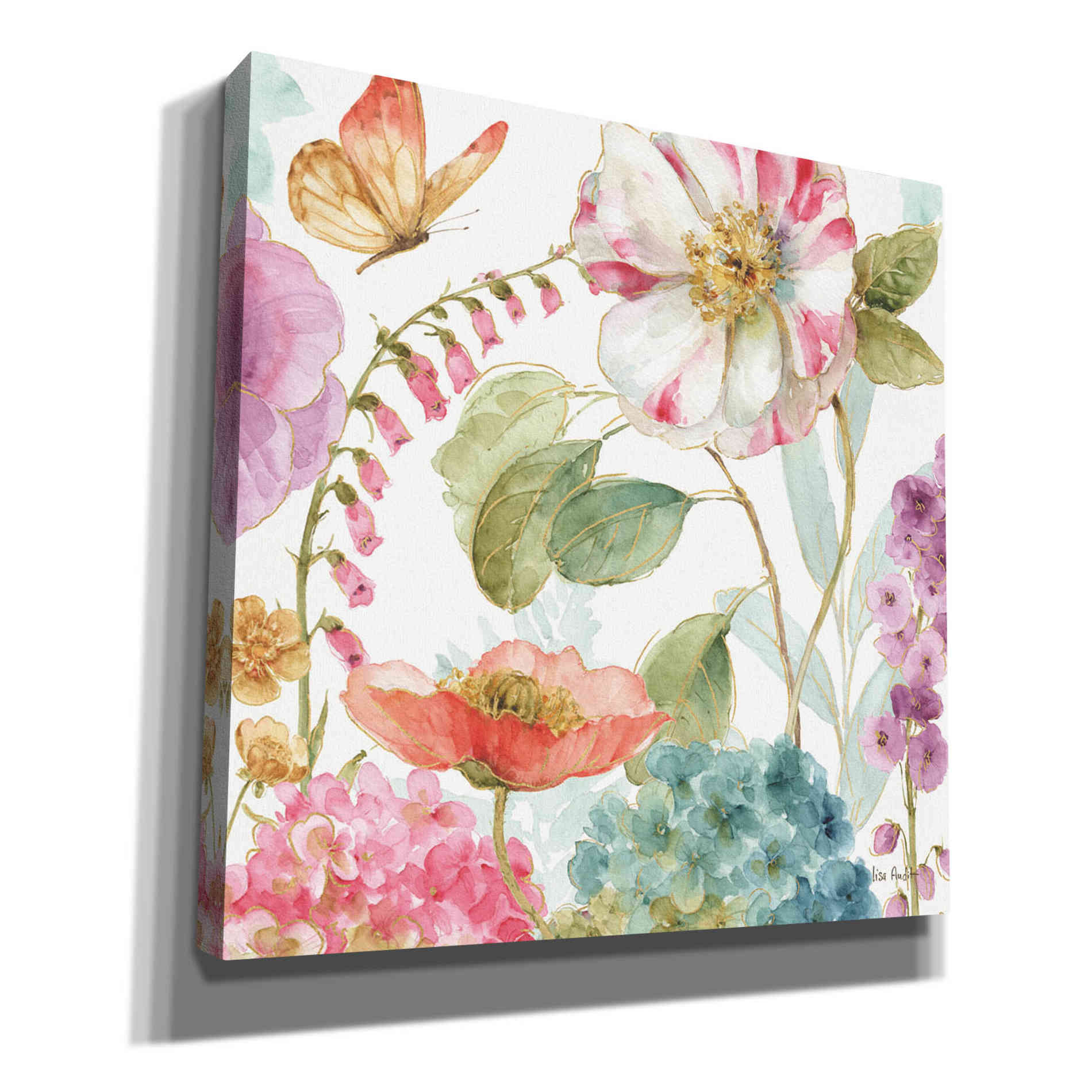 'Rainbow Seeds Flowers II' by Lisa Audit, Canvas Wall Art