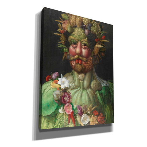 Image of 'Vertumnus' by Guiseppe Arcimboldo, Canvas Wall Art,Size C Portrait