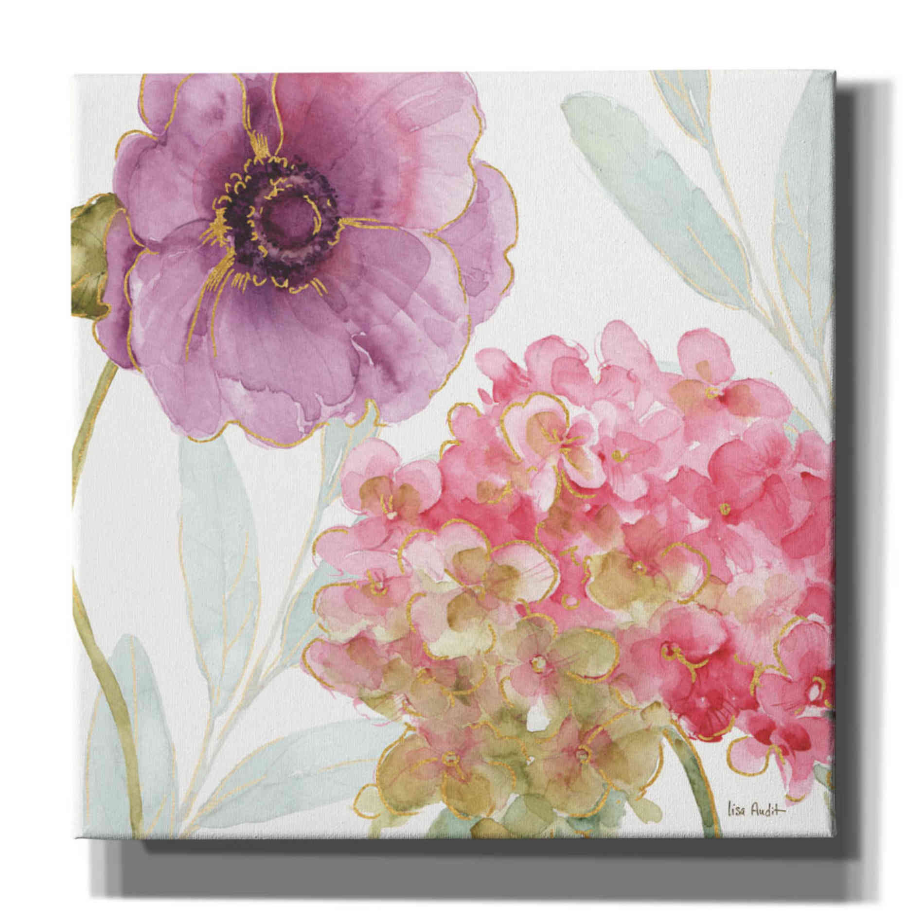 'Rainbow Seeds Flowers V' by Lisa Audit, Canvas Wall Art