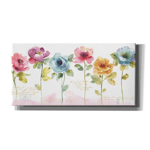 Image of 'Rainbow Seeds Loose Floral V' by Lisa Audit, Canvas Wall Art