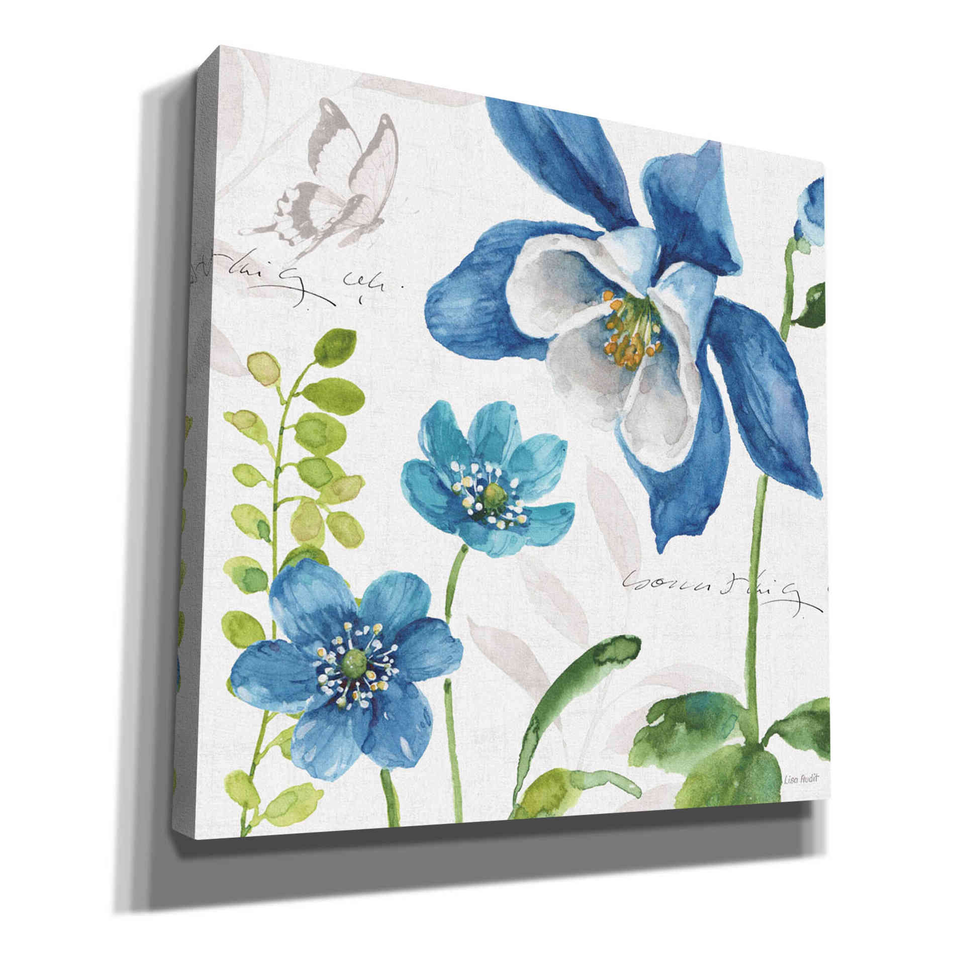 'Blue And Green Garden III' by Lisa Audit, Canvas Wall Art