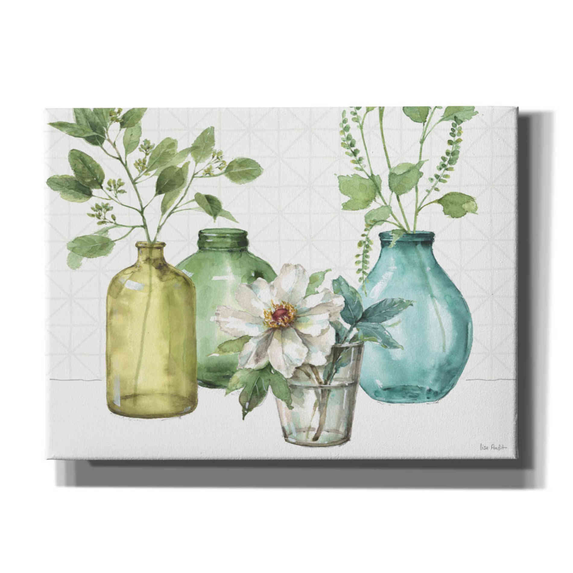 'Mixed Greens LXI' by Lisa Audit, Canvas Wall Art