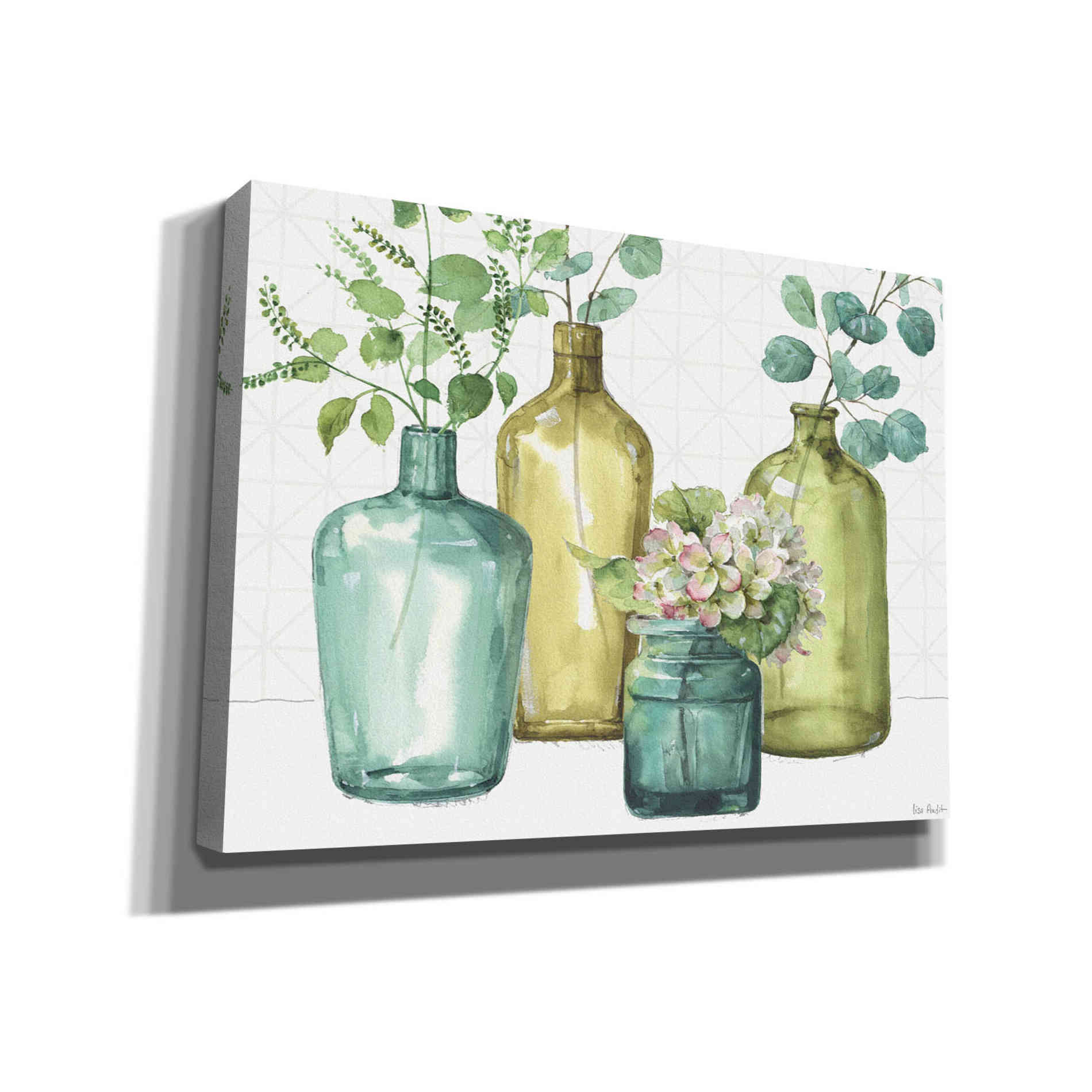 'Mixed Greens LXII' by Lisa Audit, Canvas Wall Art