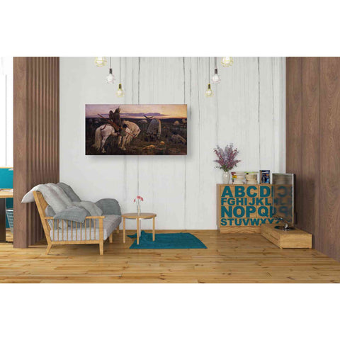 Image of 'The Knight At The Crossroads' by Viktor Vasnetsov, Canvas Wall Art,40 x 20