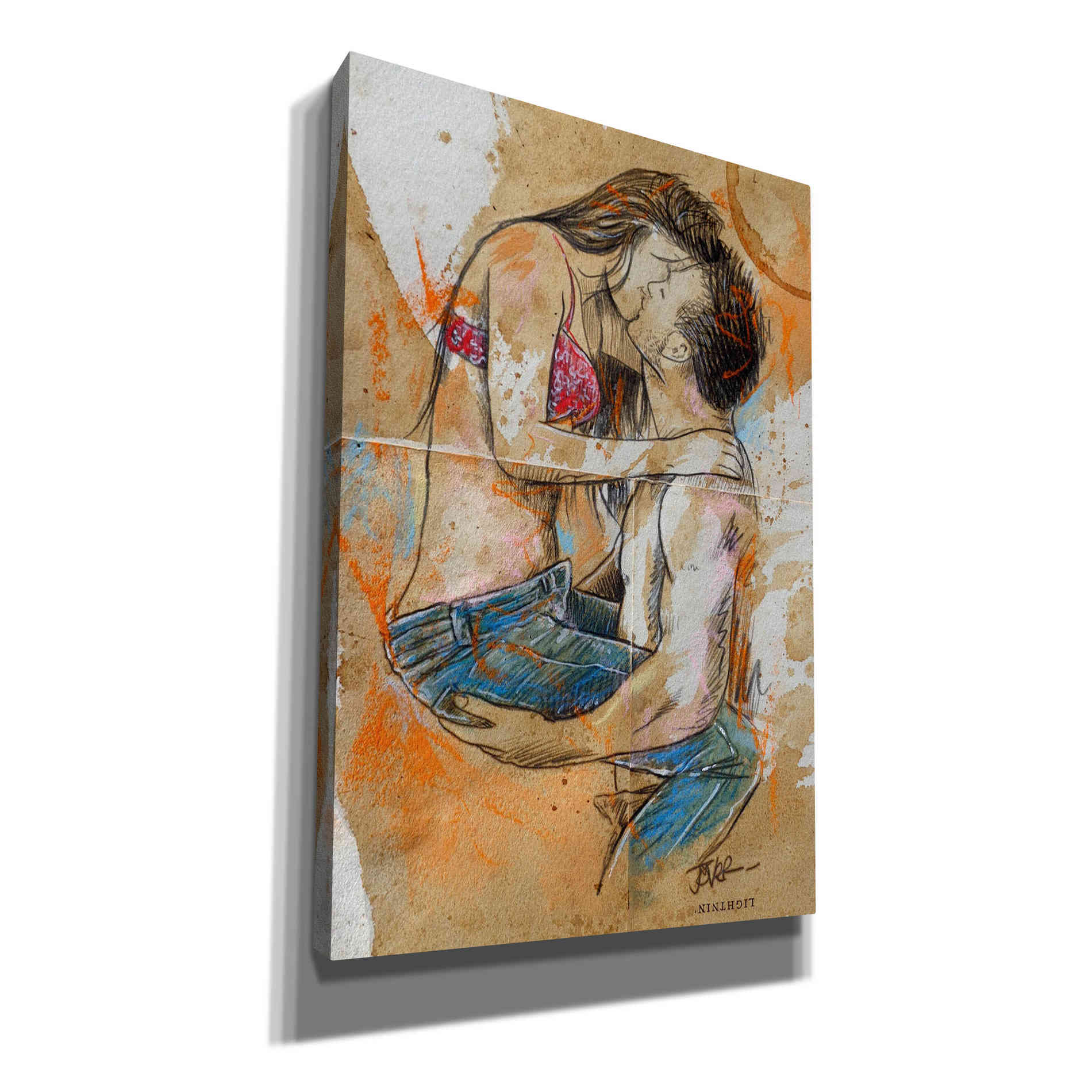 'Jean Lover' by Loui Jover, Canvas Wall Art