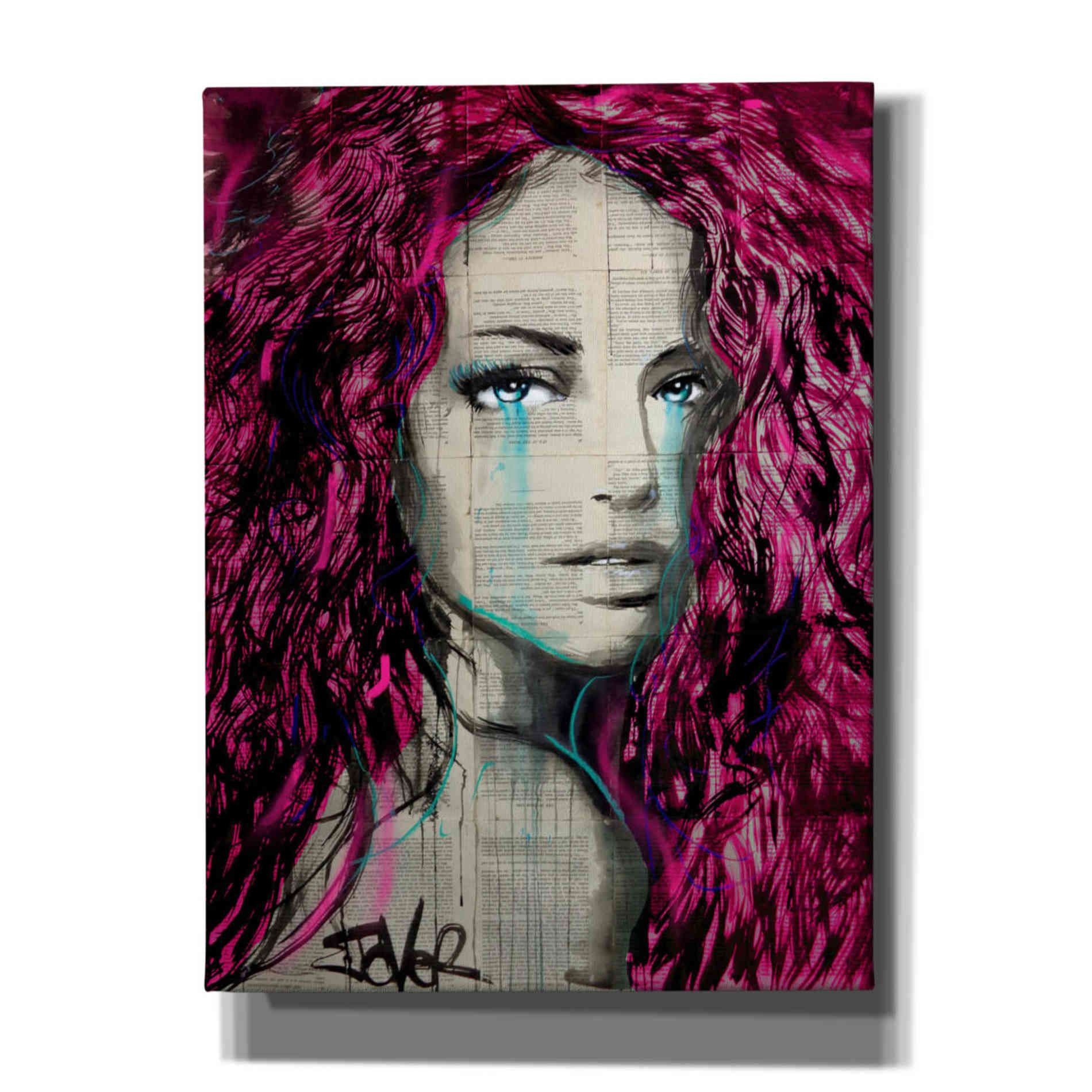 'Satin' by Loui Jover, Canvas Wall Art