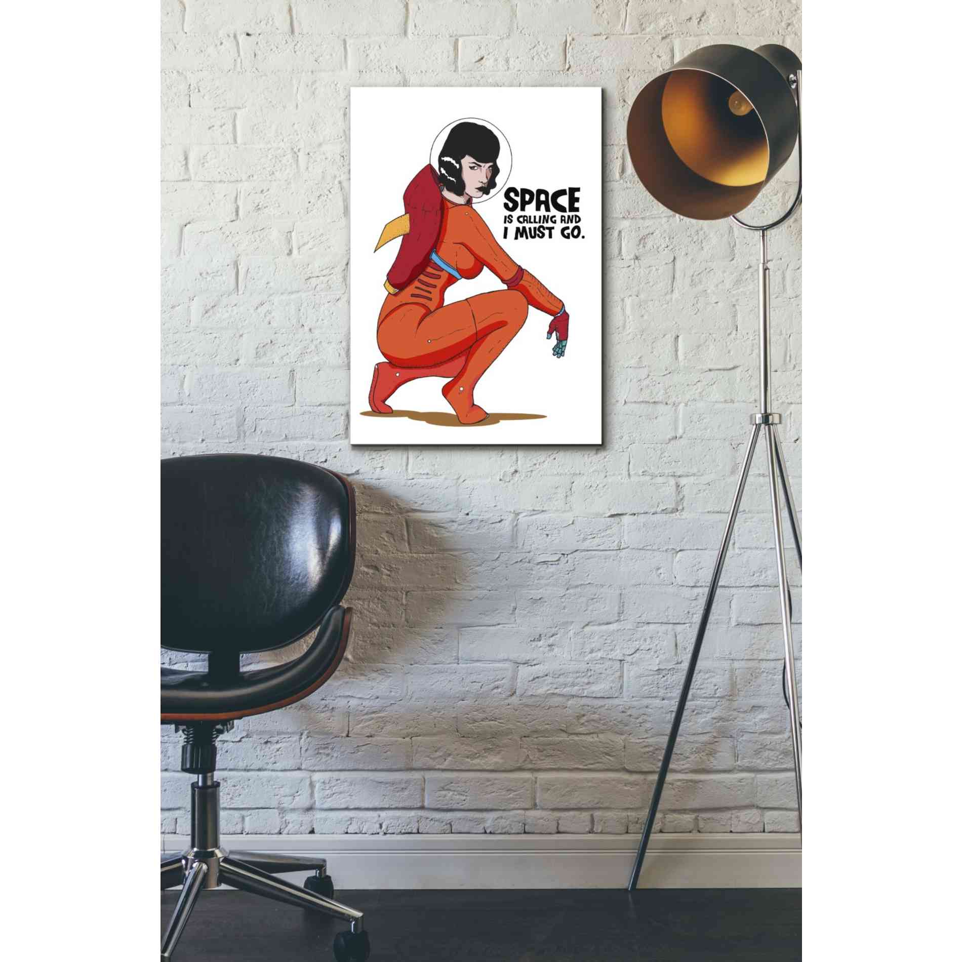 'Bettie Astronaut 2' Craig Snodgrass, Canvas Wall Art,18 x 26