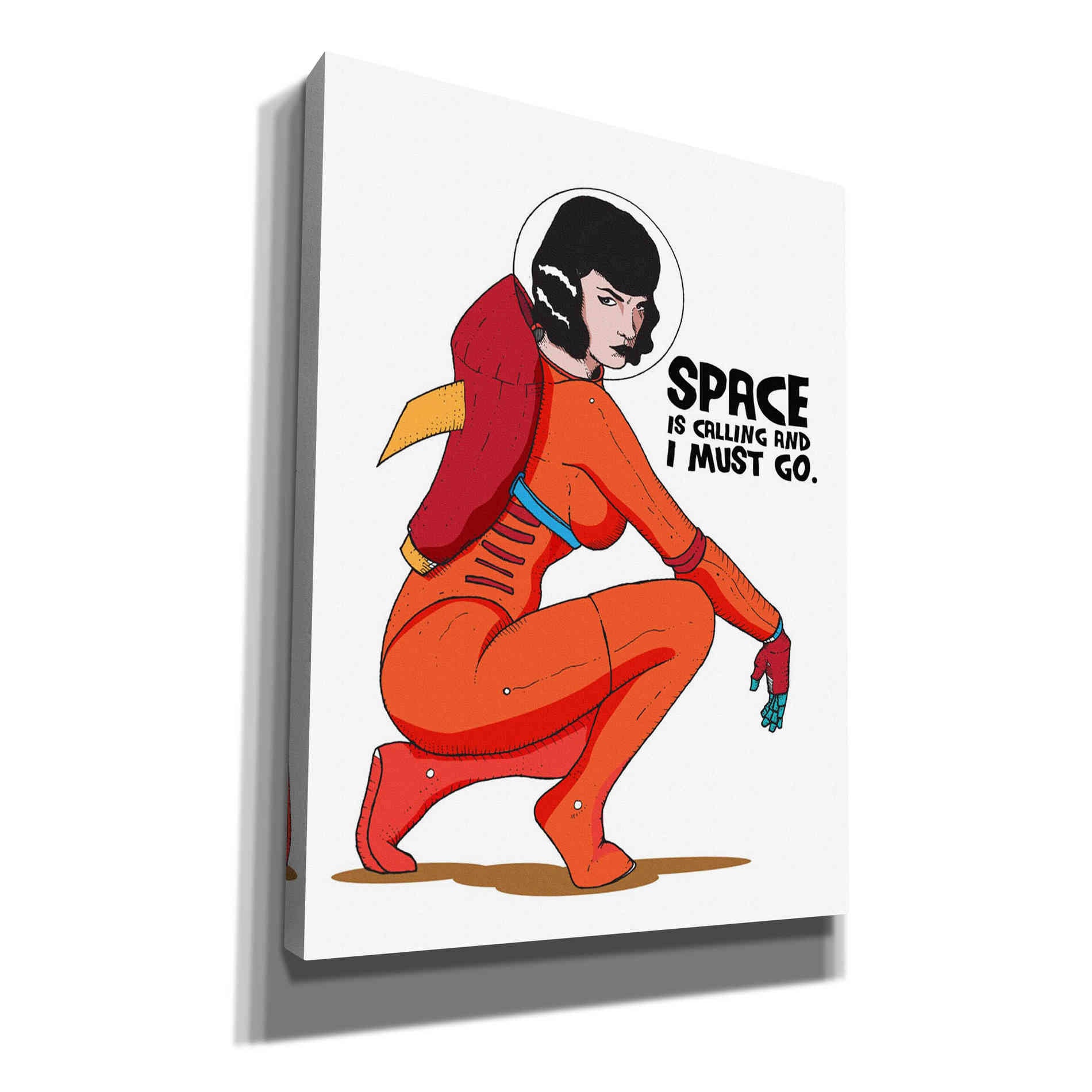 'Bettie Astronaut 2' Craig Snodgrass, Canvas Wall Art,Size B Portrait