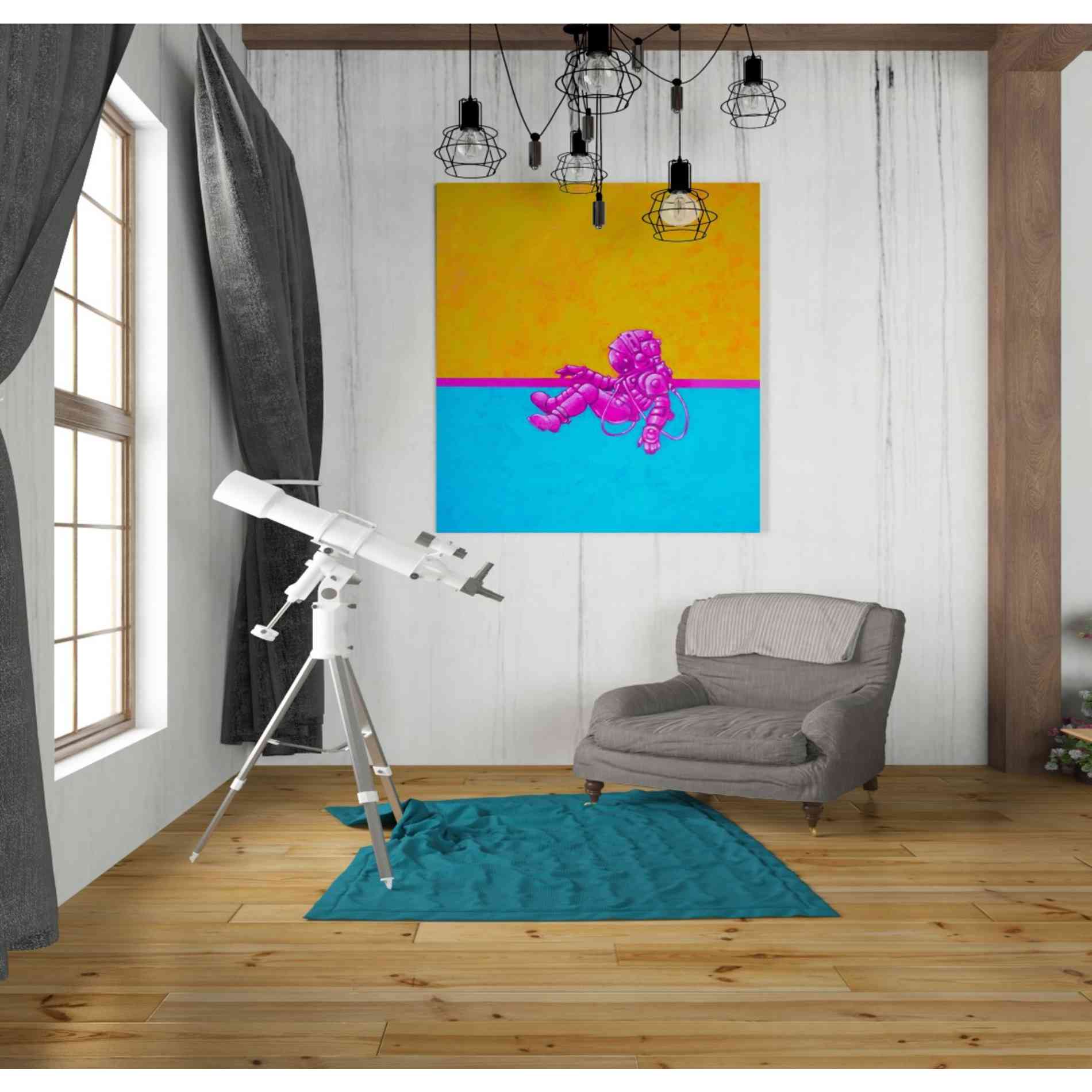 'Hallo Spaceboy I' Craig Snodgrass, Canvas Wall Art,26 x 30