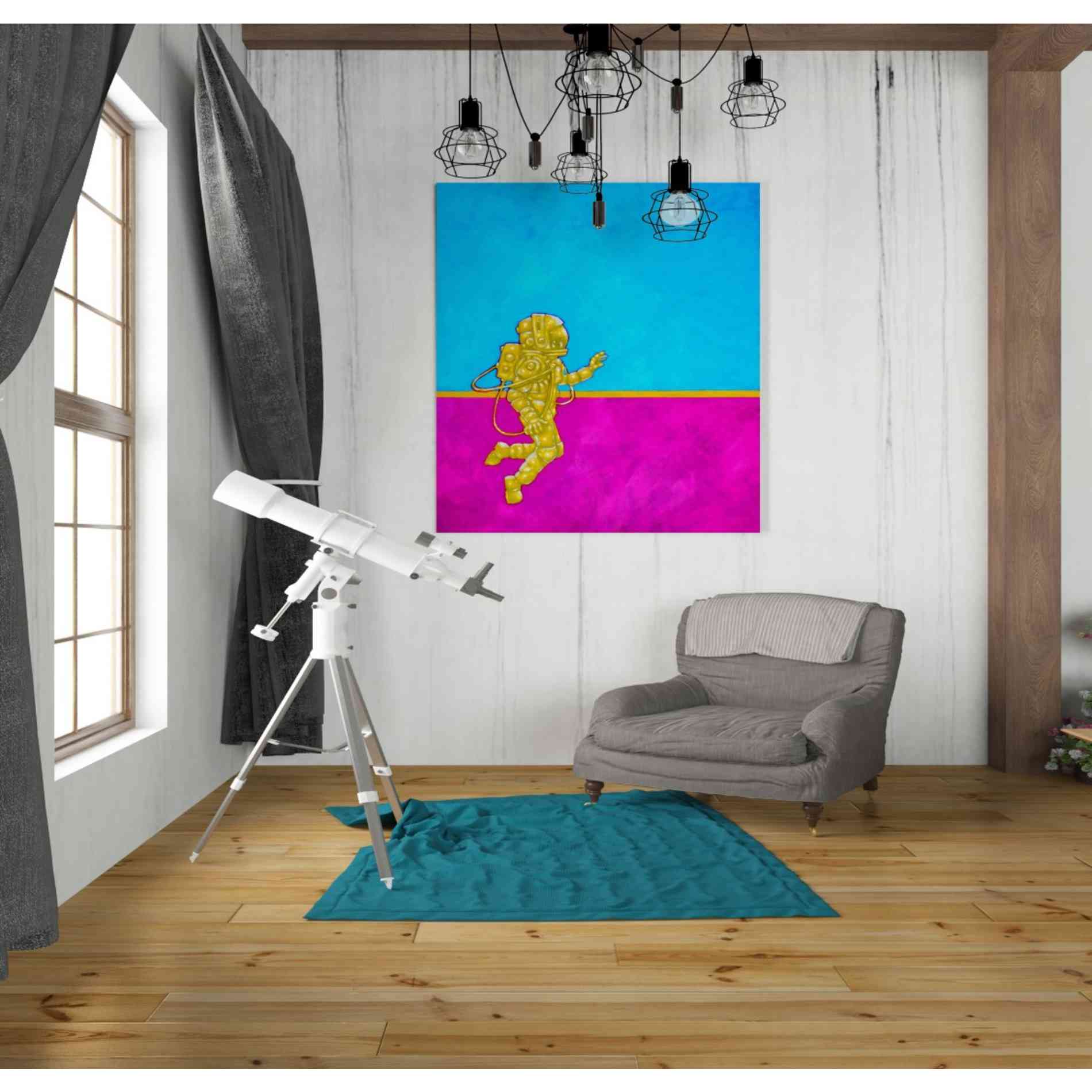 'Hallo Spaceboy II' Craig Snodgrass, Canvas Wall Art,26 x 30