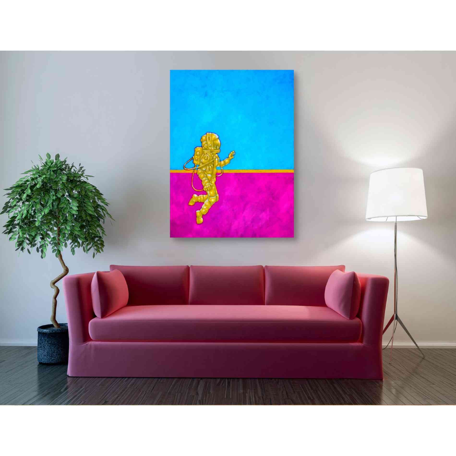 'Hallo Spaceboy II' Craig Snodgrass, Canvas Wall Art,40 x 54