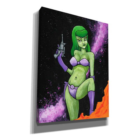 Image of 'Green Space Girl' Craig Snodgrass, Canvas Wall Art,Size C Portrait