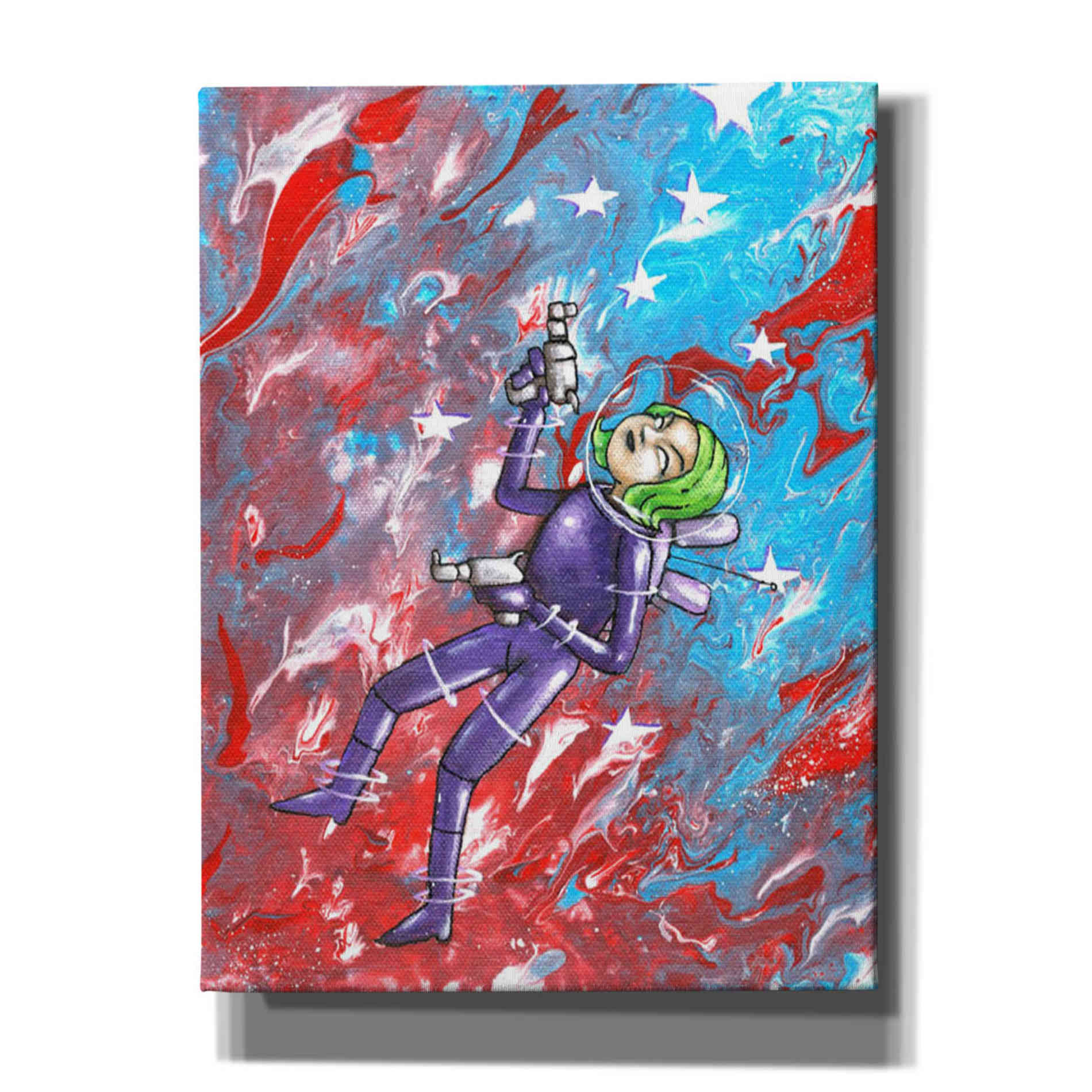 'Space Girl 1' Craig Snodgrass, Canvas Wall Art,Size C Portrait