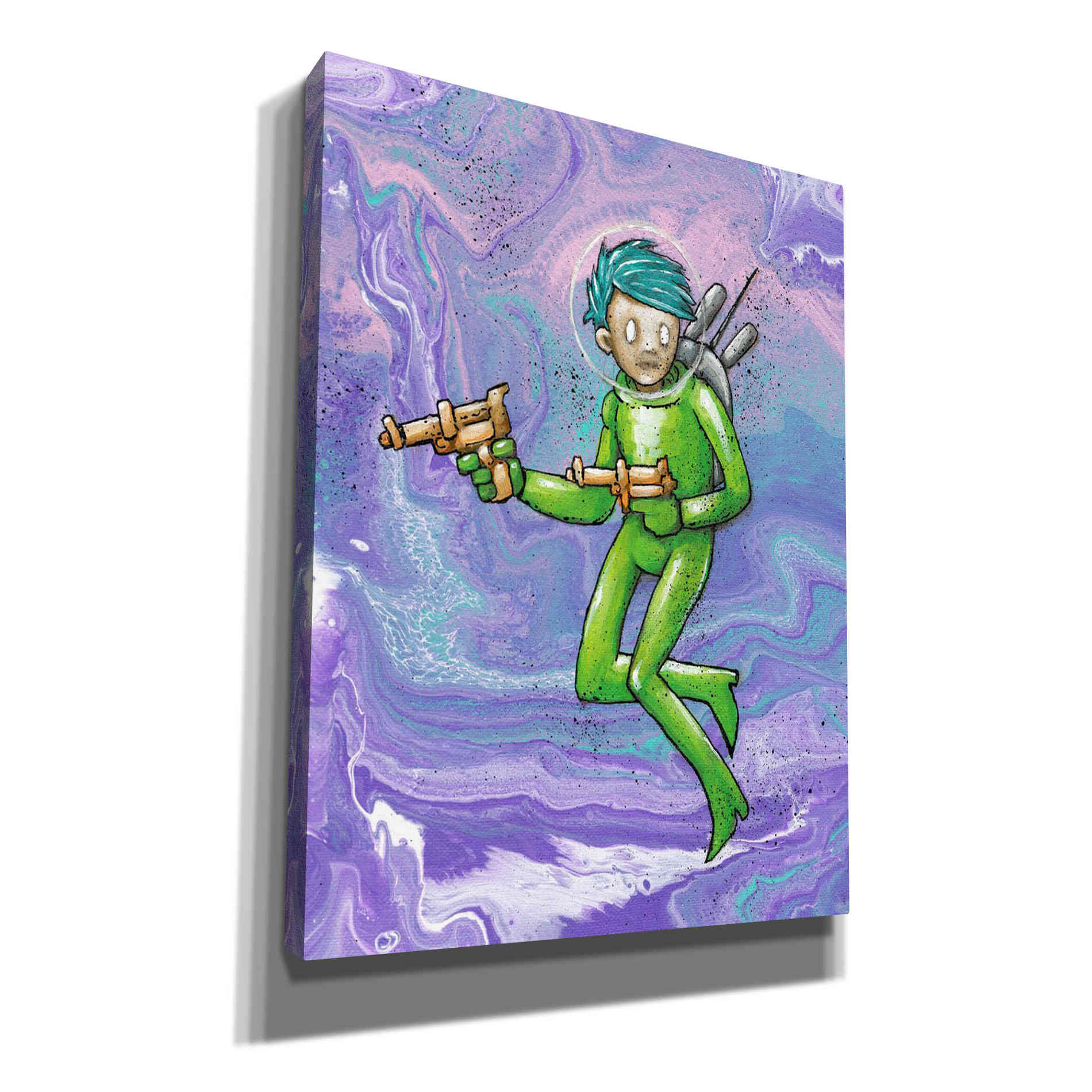'Space Girl 2' Craig Snodgrass, Canvas Wall Art,Size C Portrait