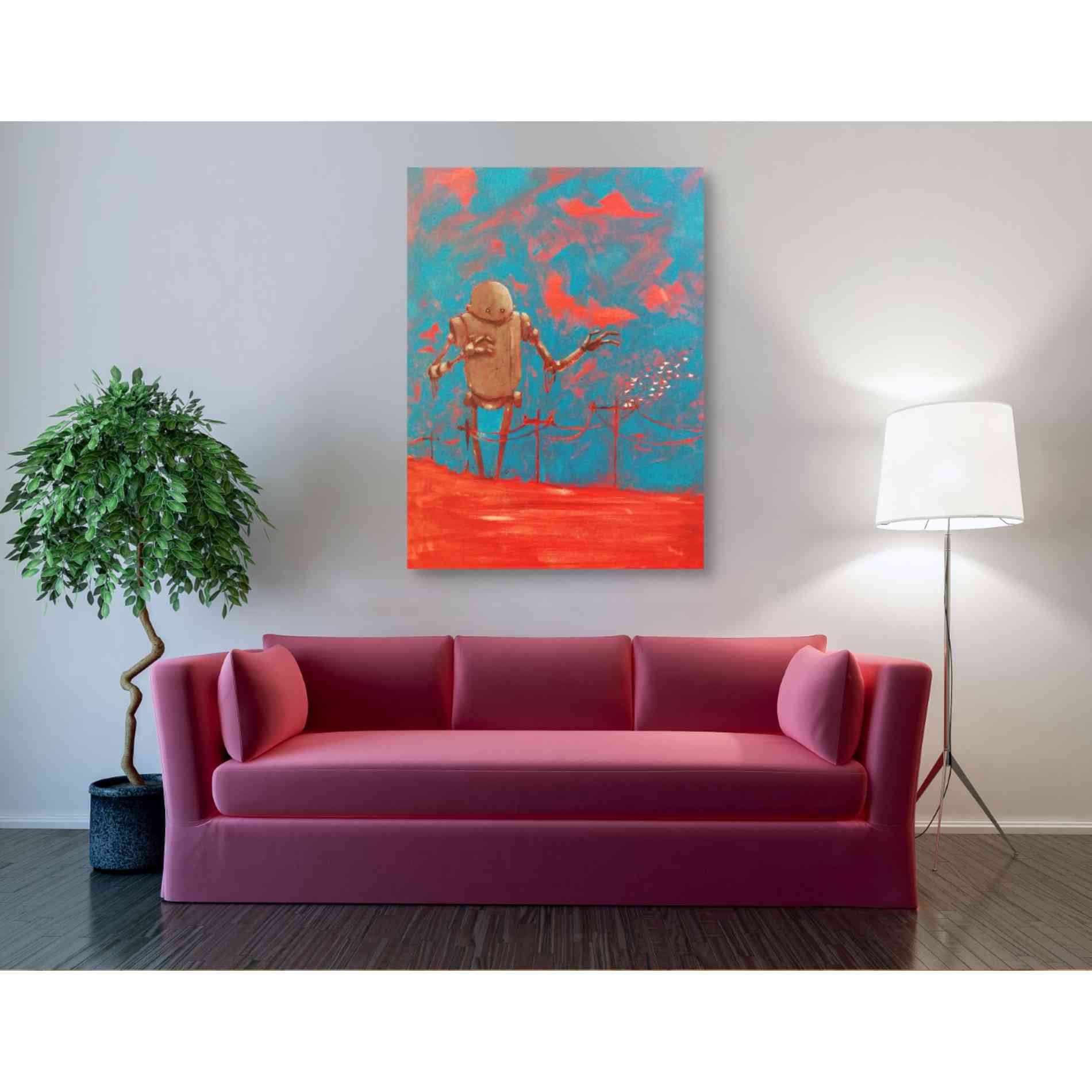 'Come Back 2' Craig Snodgrass, Canvas Wall Art,40 x 54